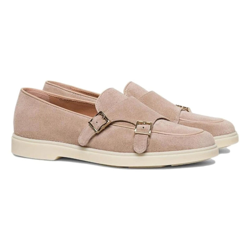 SANTONI M SCHOEN LAAG Santoni - loafer dubbele gesp rose - match laren