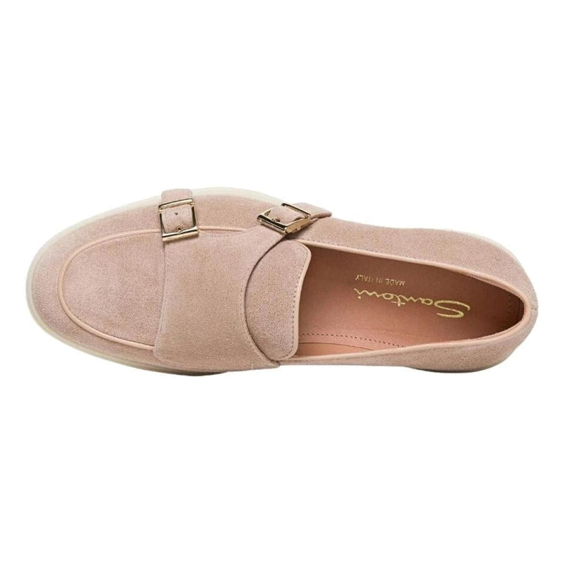 SANTONI M SCHOEN LAAG Santoni - loafer dubbele gesp rose - match laren