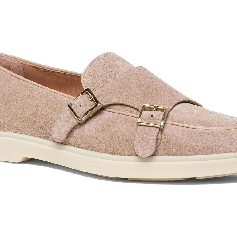 SANTONI M SCHOEN LAAG Santoni - loafer dubbele gesp rose - match laren