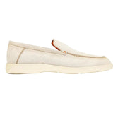 SANTONI M SCHOEN LAAG Santoni Loafer Suede Beige - Match Laren