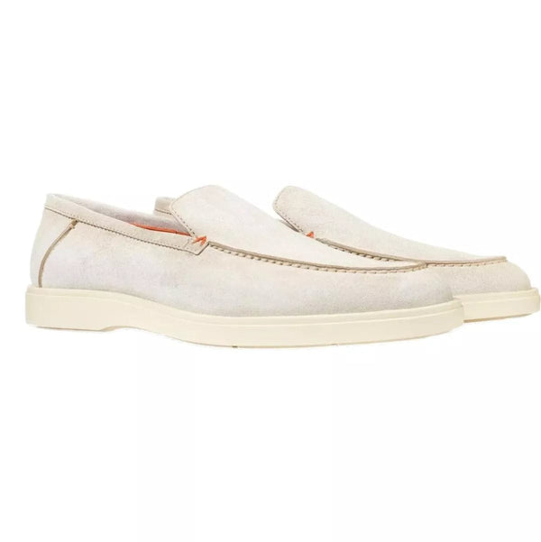 SANTONI M SCHOEN LAAG Santoni Loafer Suede Beige - Match Laren