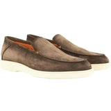 SANTONI M SCHOEN LAAG Santoni Loafers Suede Bruin - Match Laren