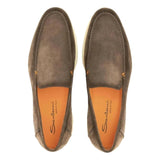 SANTONI M SCHOEN LAAG Santoni Loafers Suede Bruin - Match Laren