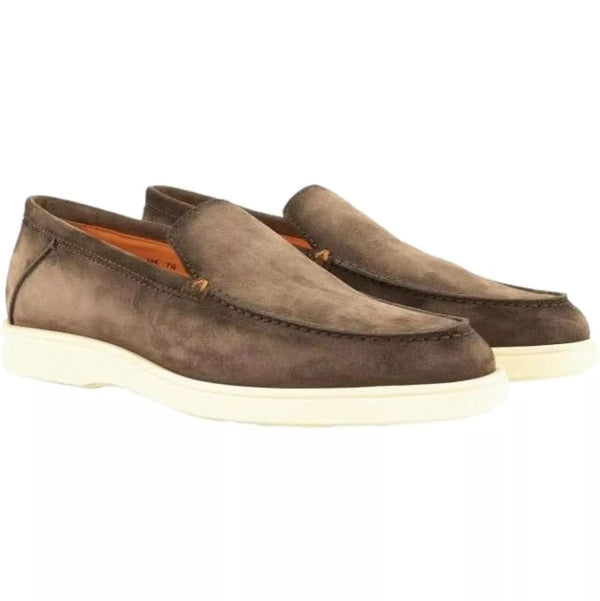 SANTONI M SCHOEN LAAG Santoni Loafers Suede Bruin - Match Laren