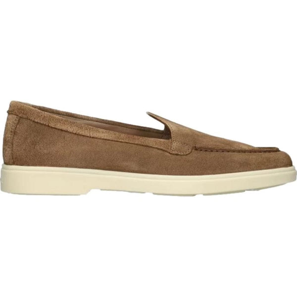 SANTONI M SCHOEN LAAG Santoni Loafers Suede Lichtbruin Dames - Match Laren