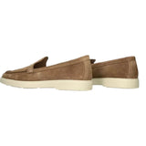 SANTONI M SCHOEN LAAG Santoni Loafers Suede Lichtbruin Dames - Match Laren