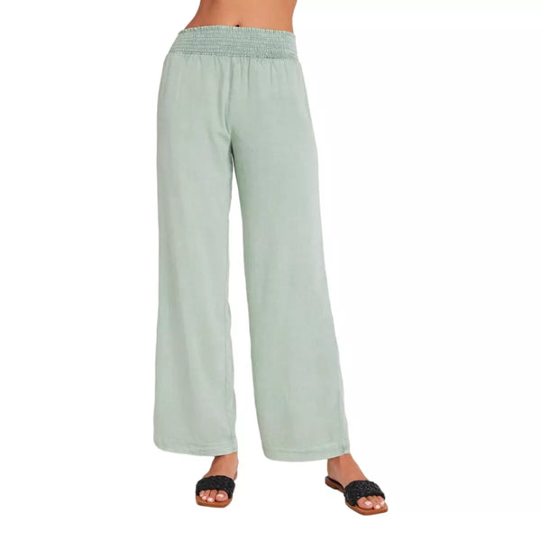 BLLMR Bella Dahl Broek Met Gesmokte Taille En Wijde Pijpen Mint - Match Laren