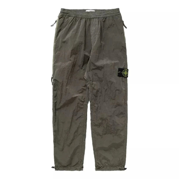 STONE ISLAND M BROEK 31 / LICHT GROEN Stone Island Katoenen Parachute Broek Groen - Match Laren