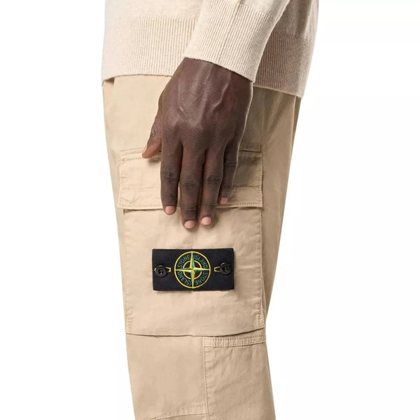 STONE ISLAND M BROEK Stone Island Broek Zandkleur - Match Laren