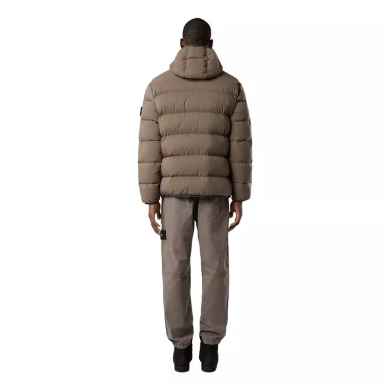 STONE ISLAND M JACK Stone Island 43128 Seamless Tunnel Nylon Down Khaki Jas - Match Laren