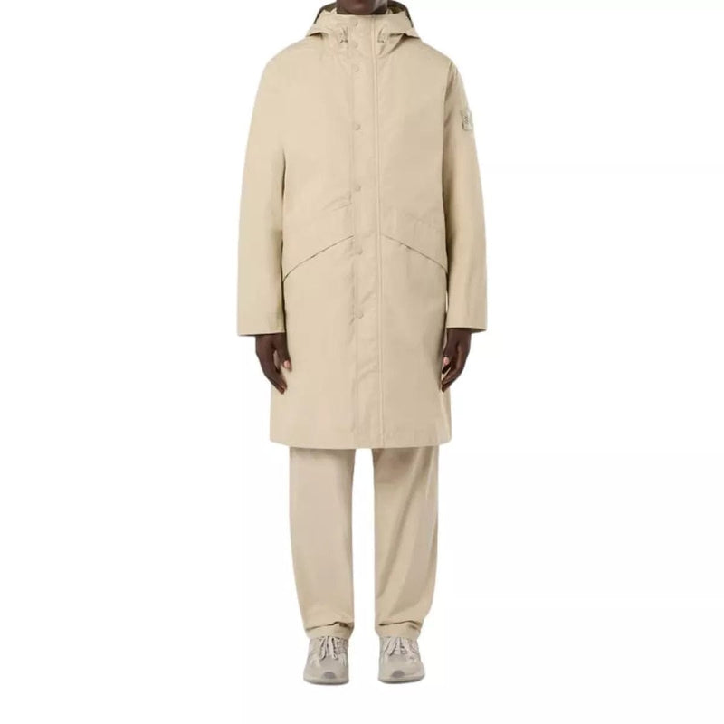 STONE ISLAND M JAS Stone Island Parka Met Natuurlijke Allweather Barrière Zand - Match Laren