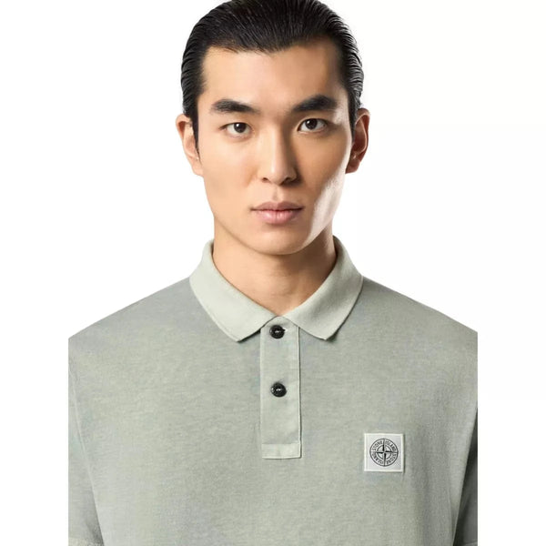 STONE ISLAND M POLO Stone Island Katoenen Pique Polo Licht Groen - Match Laren