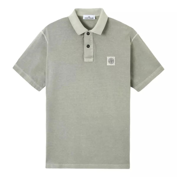 STONE ISLAND M POLO Stone Island Katoenen Pique Polo Licht Groen - Match Laren