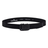 STONE ISLAND M RIEM 100 / ZWART Stone Island Belt Met Metalen Gesp Zwart - Match Laren