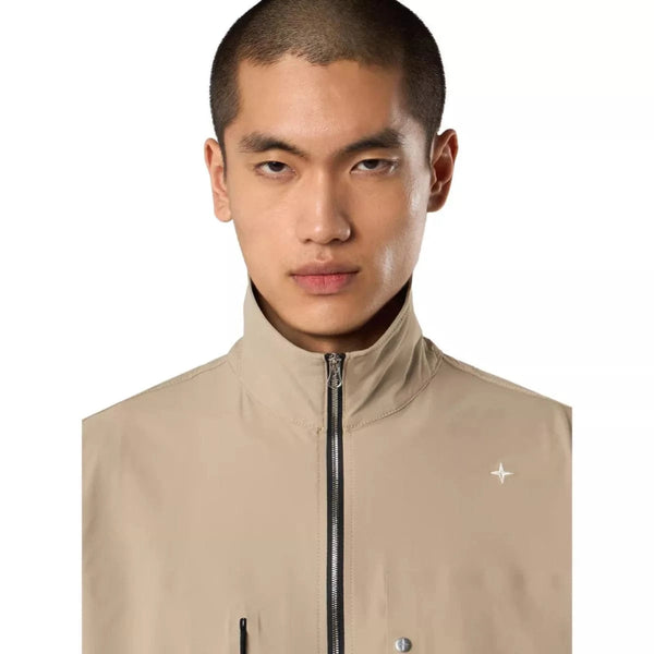 STONE ISLAND M SHIRT Stone Island Camel Nylon Shirt - Match Laren