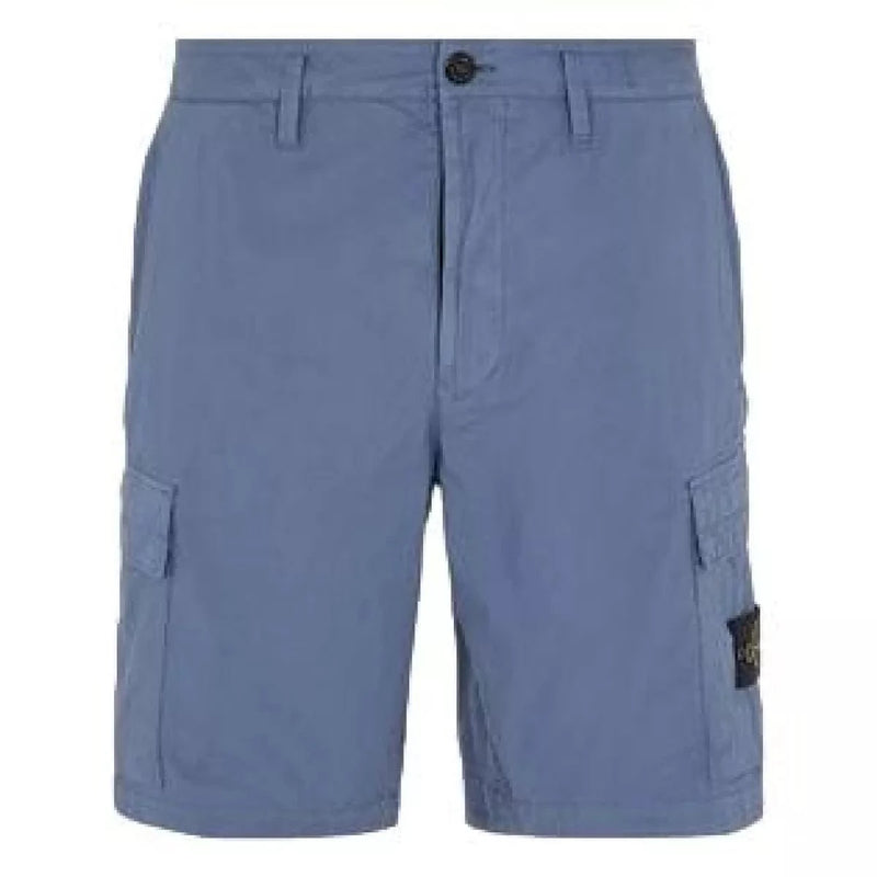 STONE ISLAND M SHORT Stone Island Bermuda Korte Broek Blauwgrijs - Match Laren