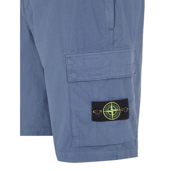 STONE ISLAND M SHORT Stone Island Bermuda Korte Broek Blauwgrijs - Match Laren