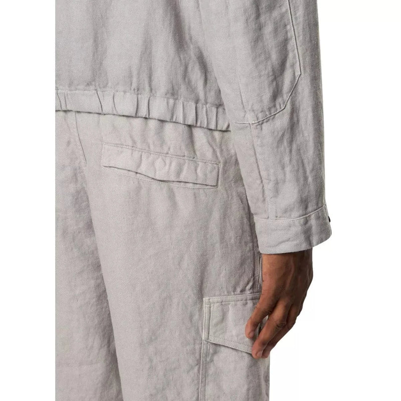 STONE ISLAND M SHORT Stone Island Linen Short Grijs - Match Laren