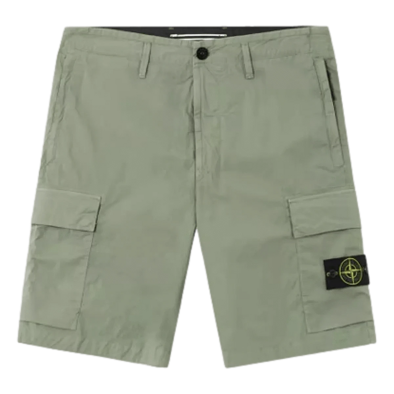 STONE ISLAND M SHORT Stone Island Short Stretchkatoen Licht Groen - Match Laren