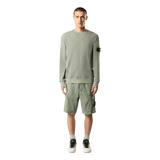 STONE ISLAND M SHORT Stone Island Short Stretchkatoen Lichtgroen - Match Laren