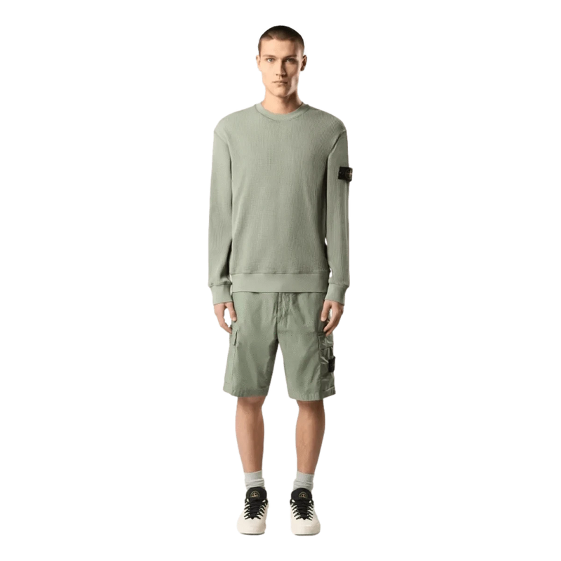 STONE ISLAND M SHORT Stone Island Short Stretchkatoen Lichtgroen - Match Laren