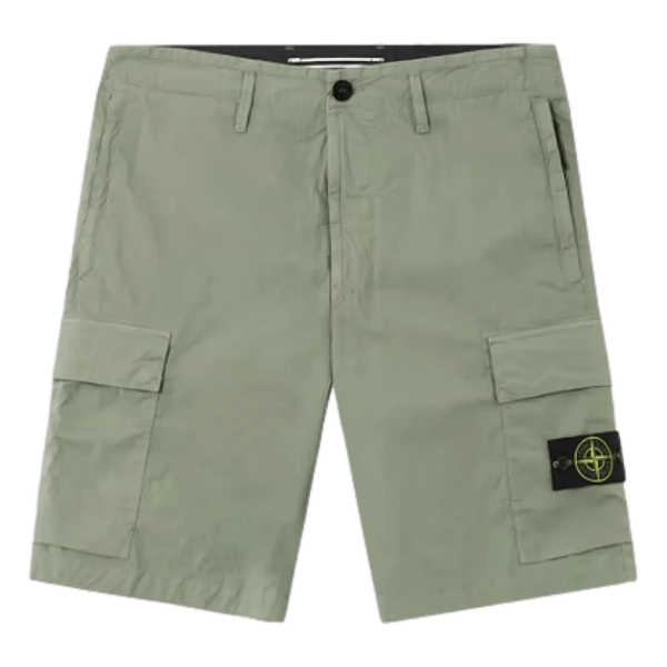 STONE ISLAND M SHORT Stone Island Short Stretchkatoen Lichtgroen - Match Laren