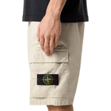STONE ISLAND M SHORT Stone Island Short Stretchkatoen Zand - Match Laren