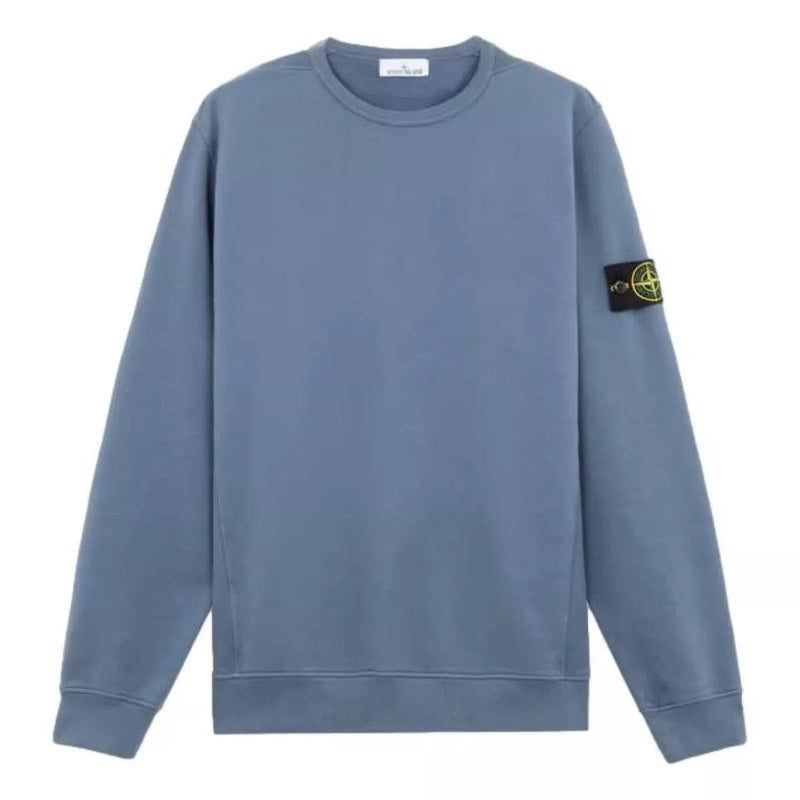 STONE ISLAND Stone Island 62420 Organisch Katoen Fleece Sweatshirt Blauwgrijs - Match Laren