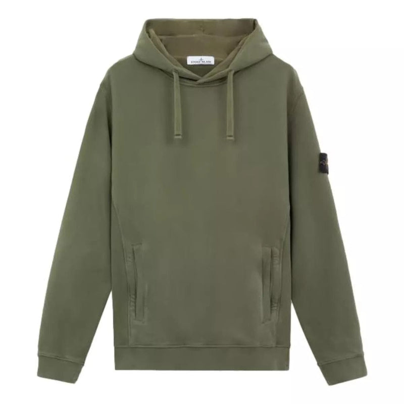 STONE ISLAND M SWEATER M / OLIJF Stone island hoodie olijf - Match Laren