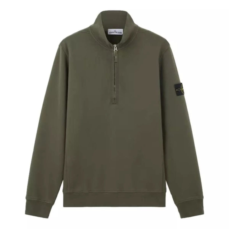 STONE ISLAND M SWEATER Stone island half zip trui olijf - Match Laren