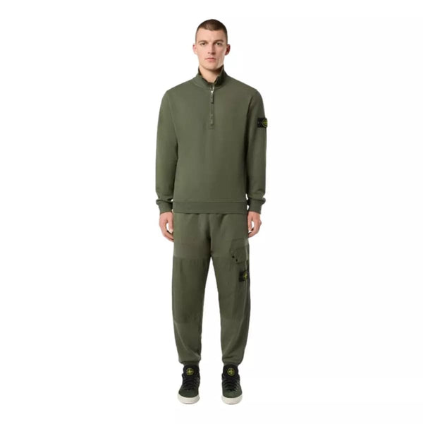 STONE ISLAND Stone island half zip trui olijf - Match Laren