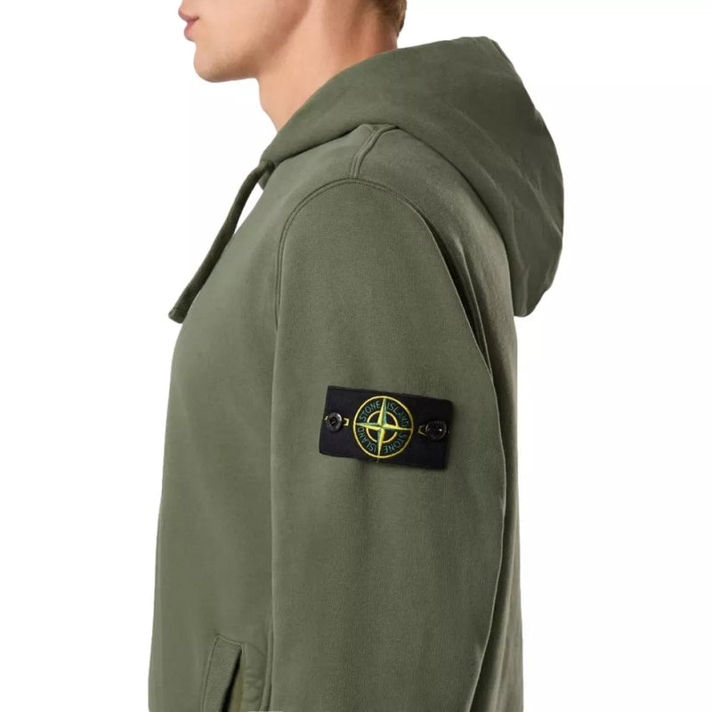 STONE ISLAND M SWEATER Stone island hoodie olijf - Match Laren