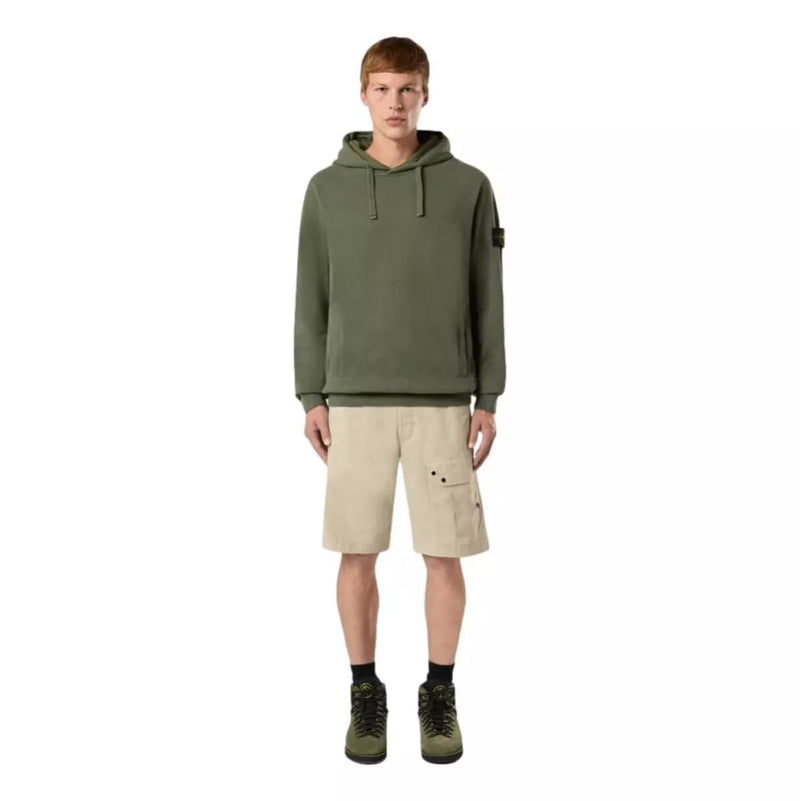 STONE ISLAND M SWEATER Stone island hoodie olijf - Match Laren