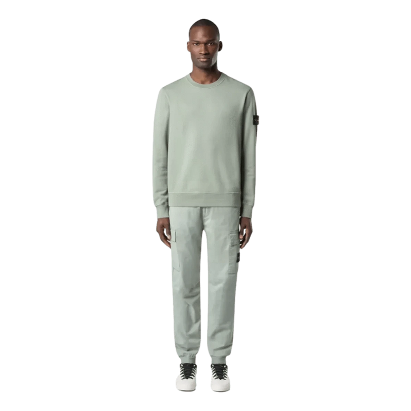 STONE ISLAND M SWEATER Stone Island Katoenen Sweater Fleece Lichtgroen - Match Laren
