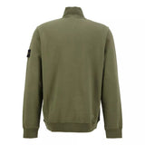STONE ISLAND M SWEATER Stone Island Trui Met Rits Donkergroen - Match Laren