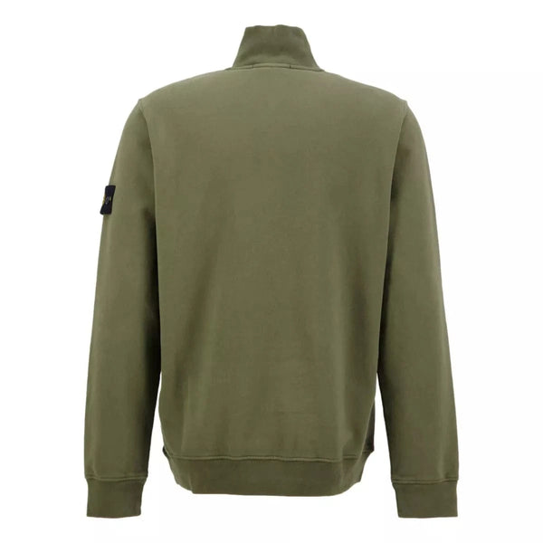 STONE ISLAND M SWEATER Stone Island Trui Met Rits Donkergroen - Match Laren