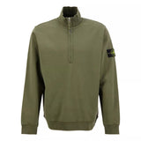 STONE ISLAND M SWEATER Stone Island Trui Met Rits Donkergroen - Match Laren