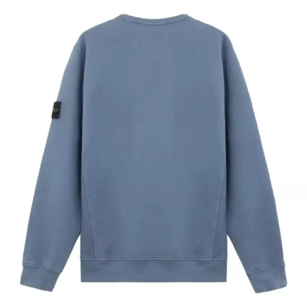 STONE ISLAND M SWEATER XL / BLAUWGRIJS Stone Island 62420 Organisch Katoen Fleece Sweatshirt Blauwgrijs - Match Laren