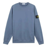 STONE ISLAND M SWEATER XL / BLAUWGRIJS Stone Island 62420 Organisch Katoen Fleece Sweatshirt Blauwgrijs - Match Laren