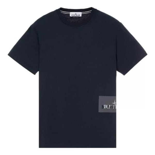 STONE ISLAND STONE ISLAND T-Shirt Institutional One Print Marine - Match Laren