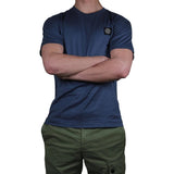 STONE ISLAND M T-SHIRT STONE ISLAND BLAUW SHIRT - MATCH LAREN