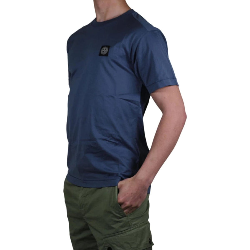 STONE ISLAND M T-SHIRT STONE ISLAND BLAUW SHIRT - MATCH LAREN