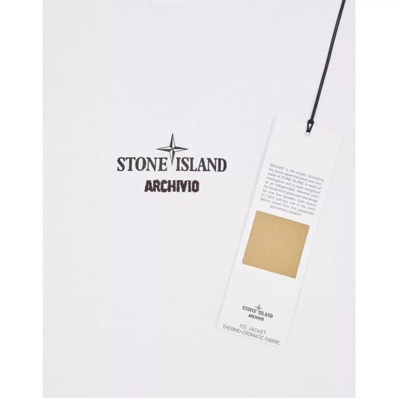 STONE ISLAND STONE ISLAND T-shirt Archivo Print Wit - Match Laren