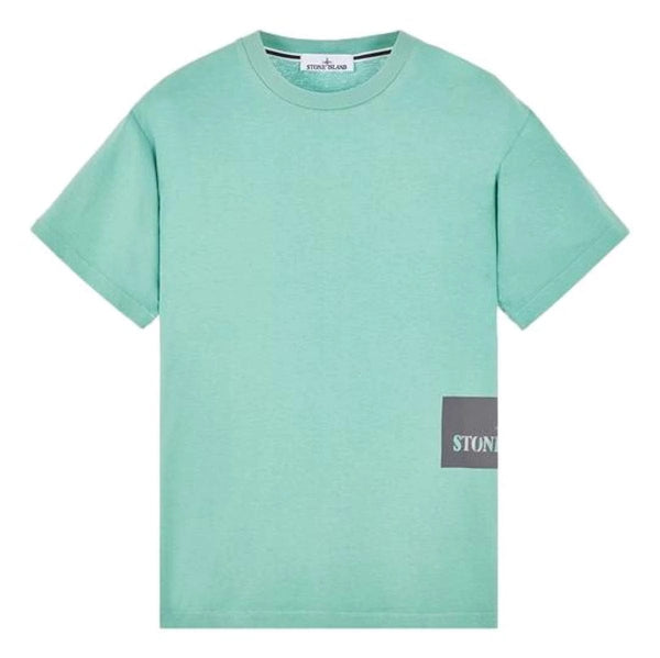 STONE ISLAND M T-SHIRT STONE ISLAND T-Shirt Institutional One Print Lichtgroen - Match Laren