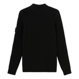 STONE ISLAND M TRUI L / ZWART Stone Island 515FA Ghost Trui Met Losse Ronde Hals Zwart - Match Laren