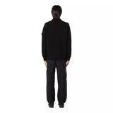 STONE ISLAND M TRUI L / ZWART Stone Island 515FA Ghost Trui Met Losse Ronde Hals Zwart - Match Laren