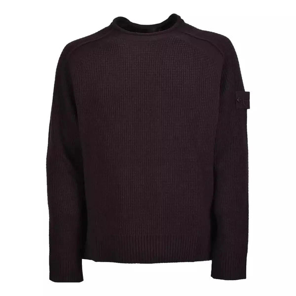 STONE ISLAND M TRUI M / BRUIN Stone Island Ribtrui Donkerbruin - Match Laren