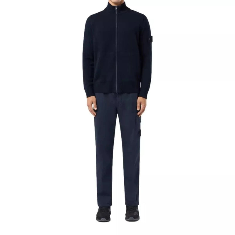 STONE ISLAND M TRUI M / MARINE Stone Island Loose Fit Cardigan With Pockets And Zip Marine - Match Laren