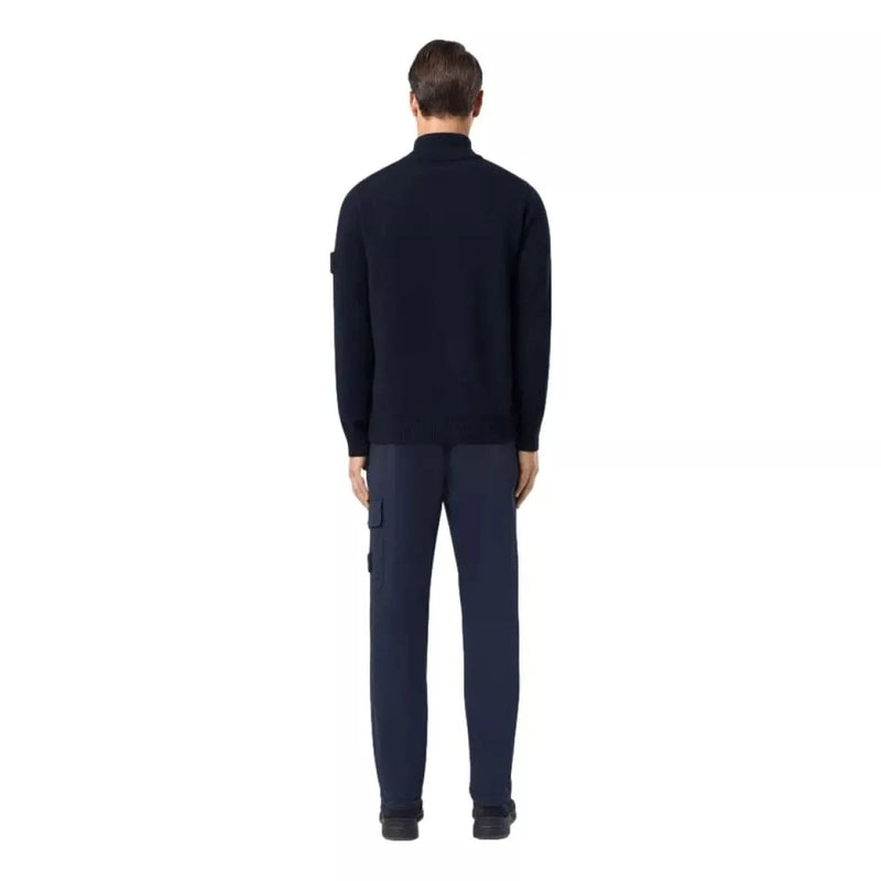 STONE ISLAND M TRUI M / MARINE Stone Island Loose Fit Cardigan With Pockets And Zip Marine - Match Laren