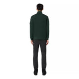 STONE ISLAND M TRUI S / NVT Stone Island Mock Neck Sweater Met Geribde Details Musk Green - Match Laren